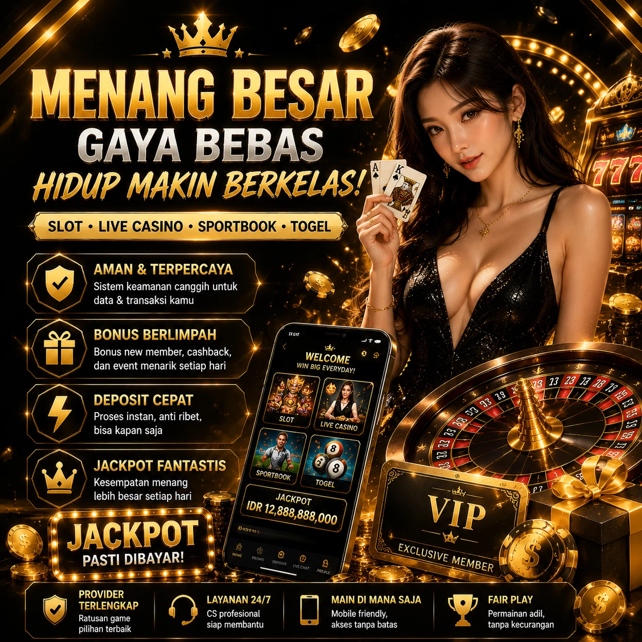 Main meriah4dq.com Menang Jackpot Besar